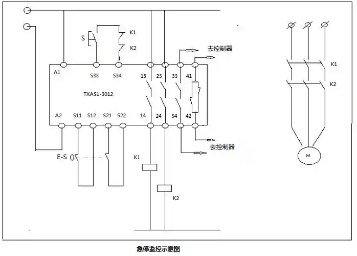 安全继电器工作原理图