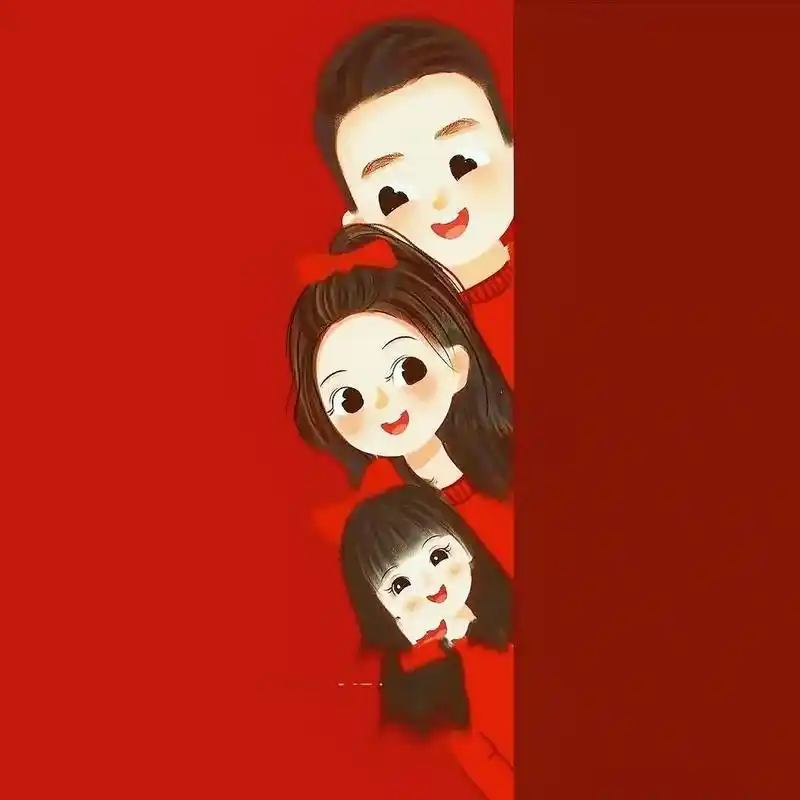 一家四口亲子头像 | 背景图 趁23孩06子0623还没长大 趁我们