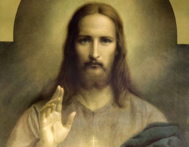 传统的耶稣像△ 在bbc于2001年拍摄的纪录片电影《上帝之子耶稣》中