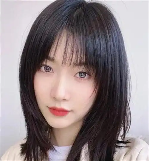 有层次感的中长发直发层次感中长直发推荐_飘逸直发_女生发型大全