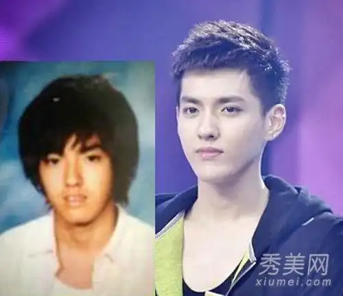 吴亦凡今昔对比照