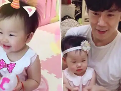 伊能静秦昊给女儿过生日 米粒笑眼弯弯超可爱