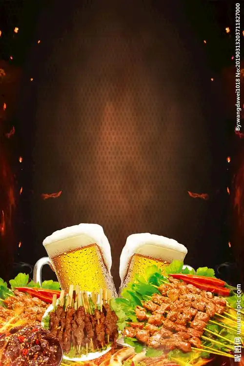 烧烤背景设计图__广告设计_广告设计_设计图库_昵图网nipic.com