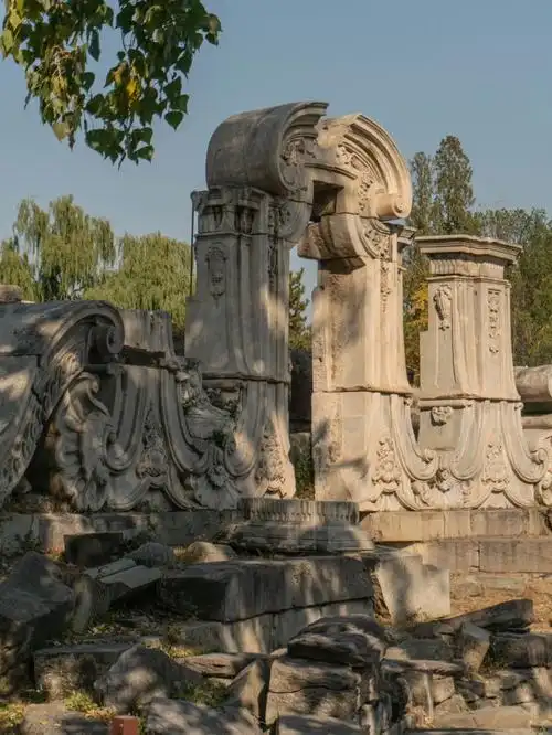 圆明园东门入园参观线路图