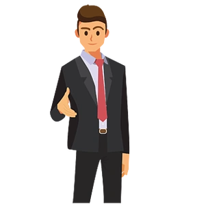 穿着西装握手的职业男白领免扣图男头像绅士白领文艺男科学家艺术家