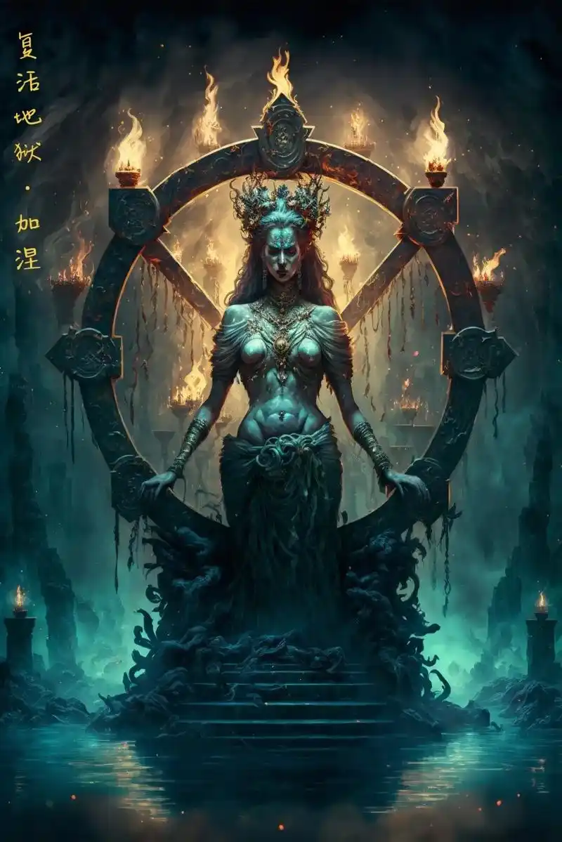 ai绘画:冥界八热地狱魔尊[暗黑系]个人原创八热地狱角色设计 - 抖音