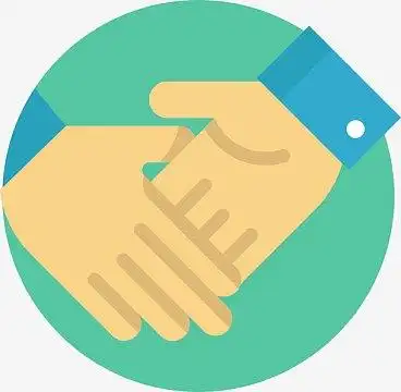 卡通握手epspng握手合作png商业伙伴epspng目标达成度png握手图标png