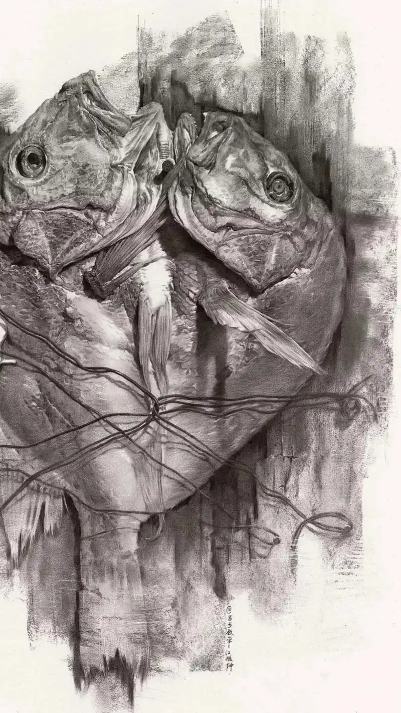 全国素描名师:江振坤老师精微素描作品.赶紧艾特@你身边的美术 - 抖音