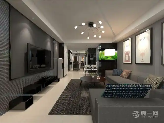 简约风格三居室装修效果图