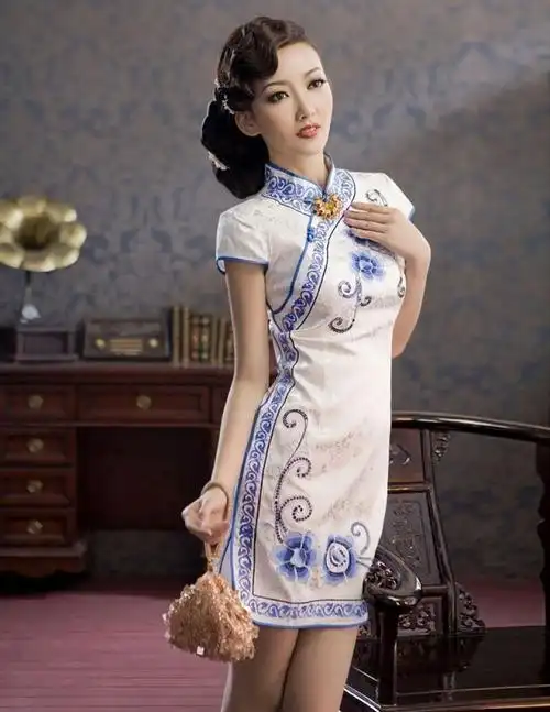 穿旗袍配的发型假发发髻盘发包头发造型假发套民国女卷发复古波浪 浅