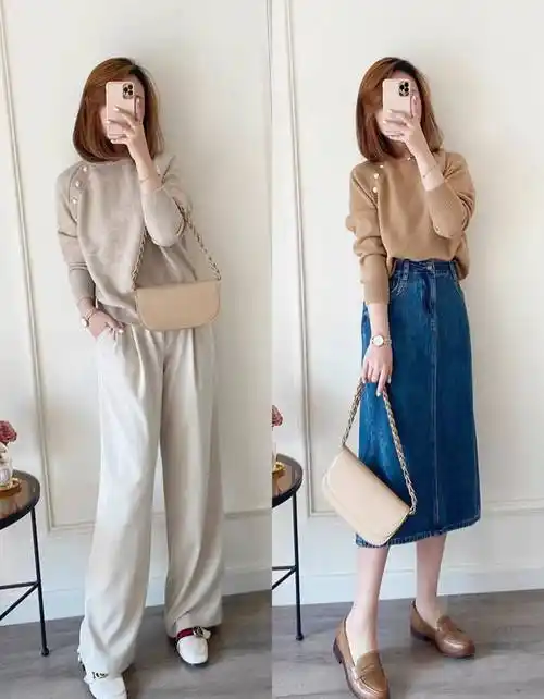 穿衣搭配-春季女生基础款通勤休闲穿搭