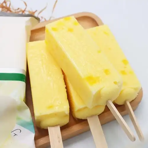 雪糕一包4支-天淇阿菠萝菠萝雪冰淇淋水果颗粒冰淇淋