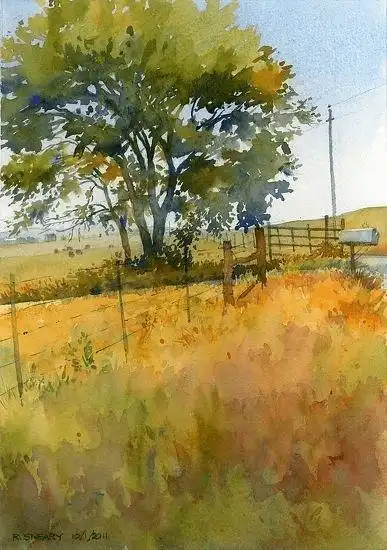 风景水彩临摹图片高清(水彩画新手必练300图)