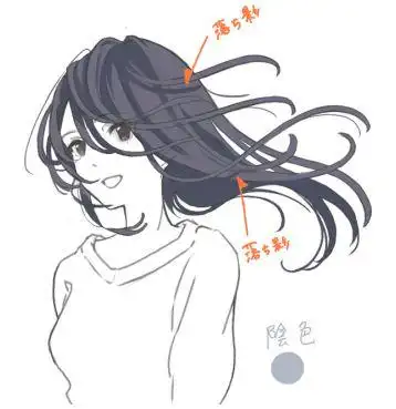 蓬松飘动的头发怎么画教你动态头发的画法教程