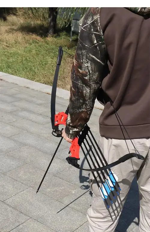 射鱼弓箭靶竞技入门传统美猎弓 反曲新手套餐30-50磅可调【图片 价格