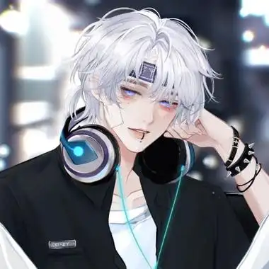 戴耳机超酷冷酷帅气动漫男生头像图片_男生动漫头像_头像屋