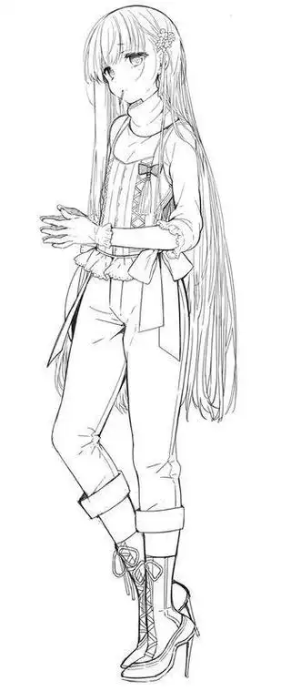 人物侧面简笔画画法全身