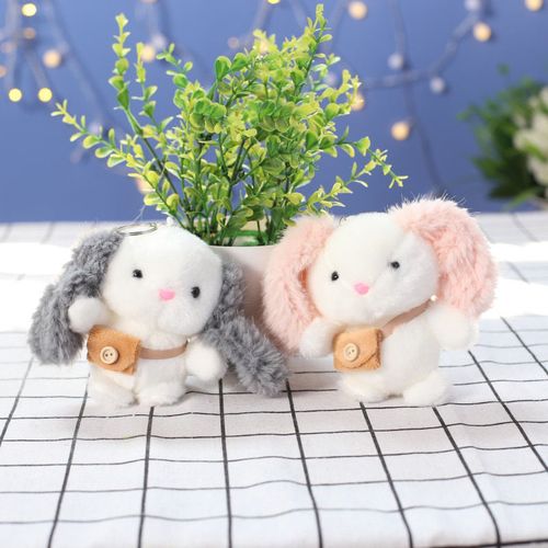 新款仿真小白兔挂件毛绒玩具韩版兔兔女生包包钥匙链挂饰儿童玩偶