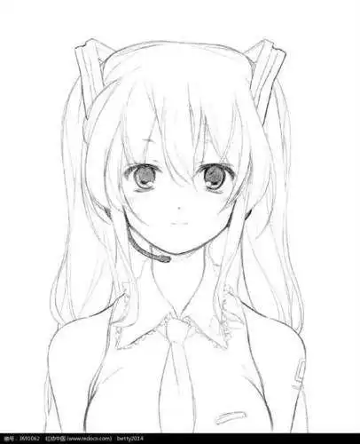 漫画图片素描大全手绘简笔画美女简笔画零基础学画漫画3q版素描技法篇