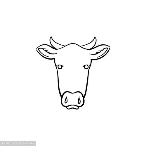 牛头手绘草图图标