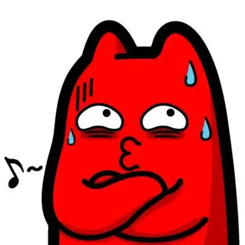 魔鬼猫表情-心虚