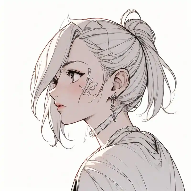 93甜美撩人的侧脸漫画头像96 探索二次元的世界,发现那些甜美又