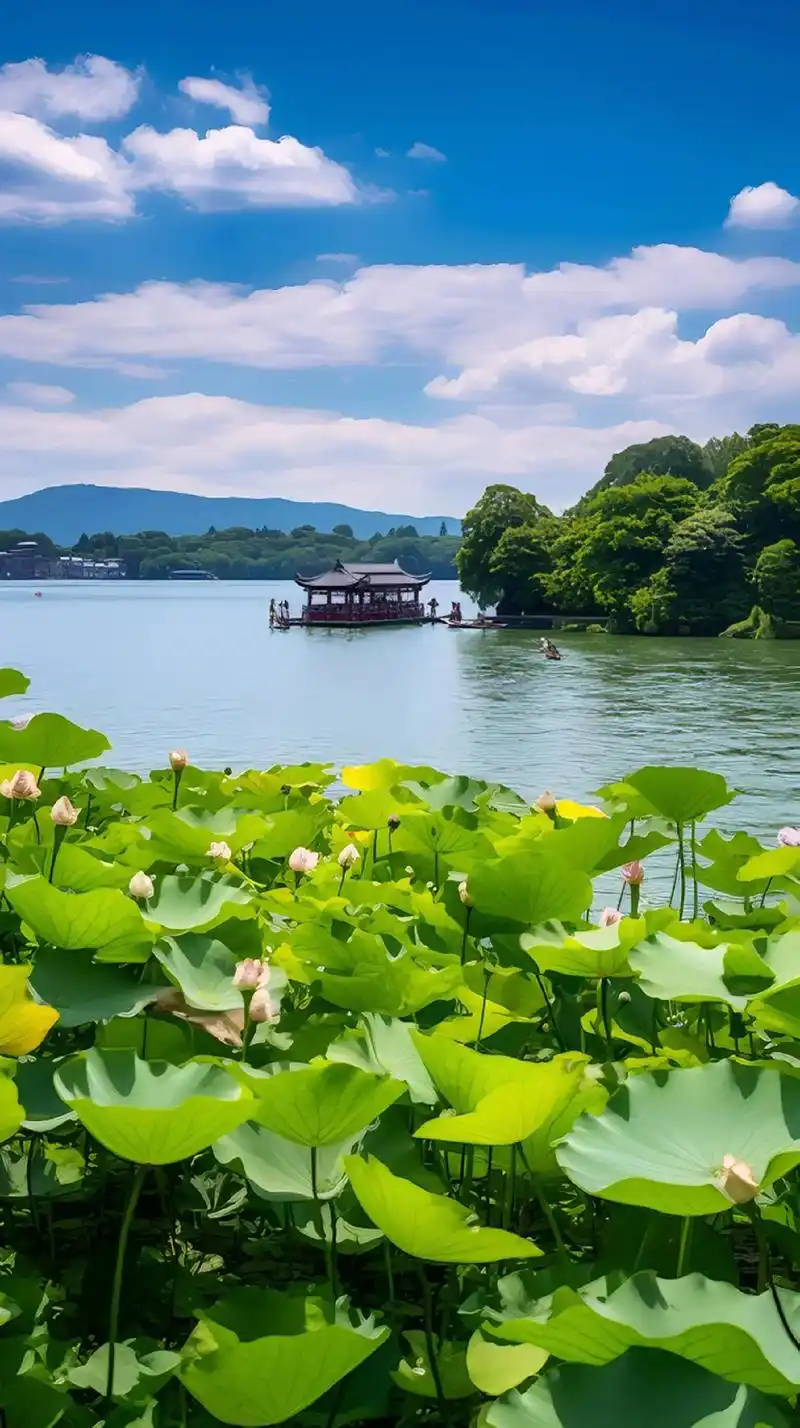 荷花,是西湖的代表性景观之一,也是中国传统文化中重要的意象之 - 抖