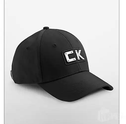新品美国正品calvin klein/ck帽子休闲帽鸭舌帽夏款黑色可调节