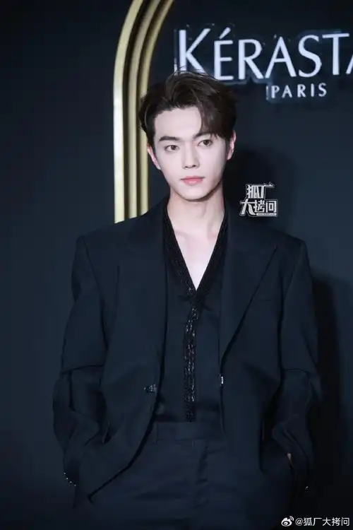 许凯今日活动生图来了,黑西装三七分别太拽90#明星们是来成都团建了