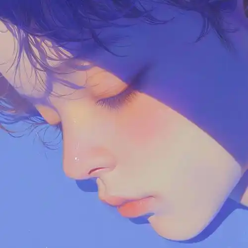 蓝色治愈系头像一眼惊艳