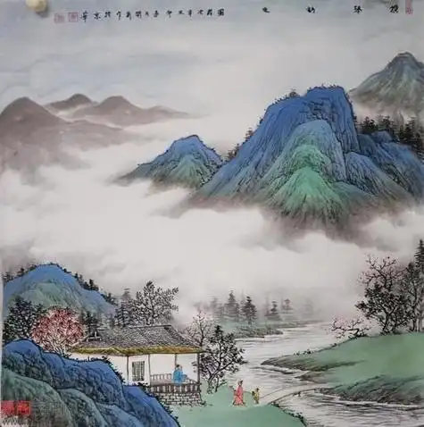 全国一等奖的山水画 全国一等奖的山水画二年级彩铅