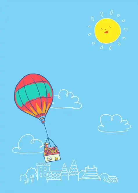 卡通简笔画背景