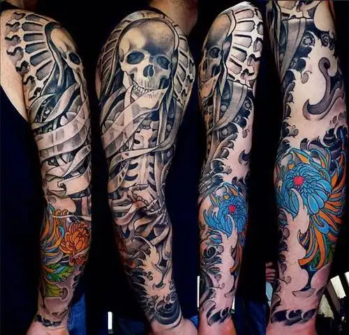 花臂龙纹身图案大全男