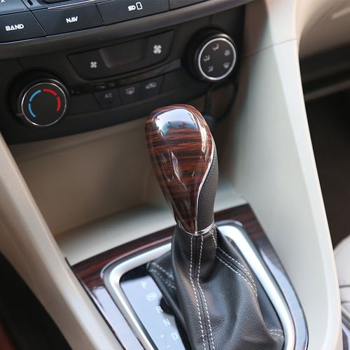 桃木真 15-19新款别克英朗改装桃木碳纤维内饰贴片 中控装饰亮片