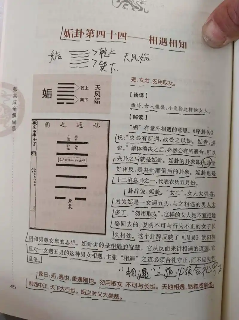 全解周易(第四十四卦天风姤) 嗯,周易