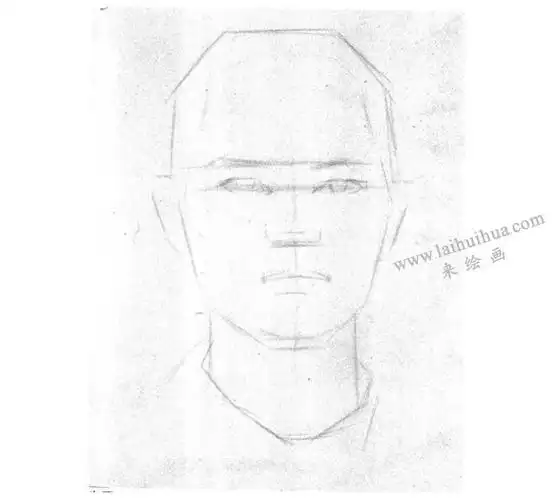 人物头像素描写生技法步骤01