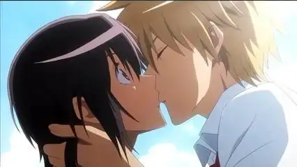 动漫公主与王子亲吻图