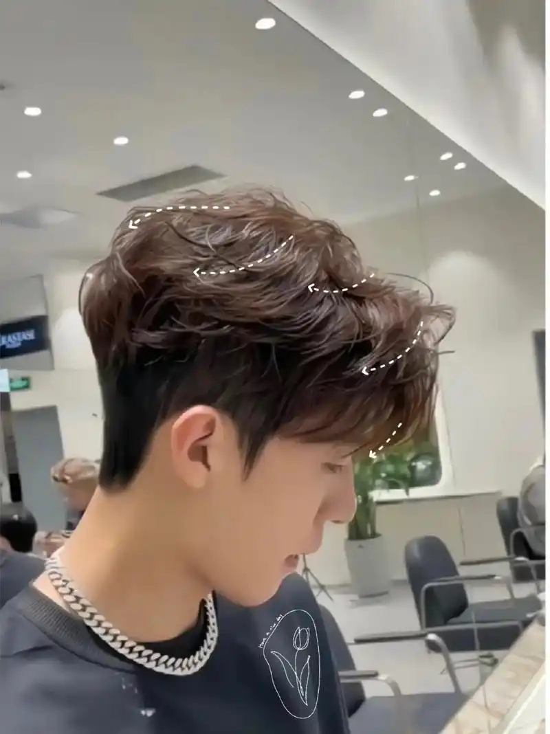 男士变帅指南!韩式三七分纹理烫!