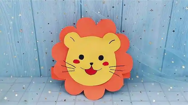做个好玩又可爱的小狮子头饰 手工儿童舞台道具-母婴亲子视频-搜狐