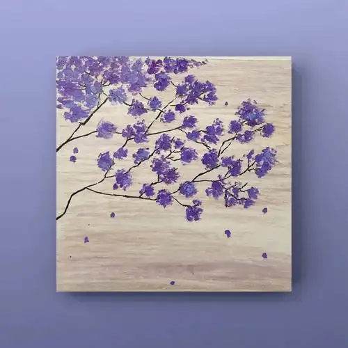 油画棒蓝花楹第19弹