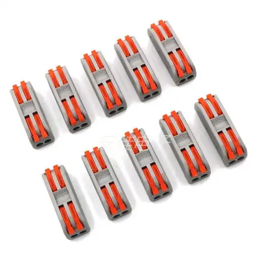 pct-2-2 2针极快速连接器电线快速插接接头导体接线端子通用 50只
