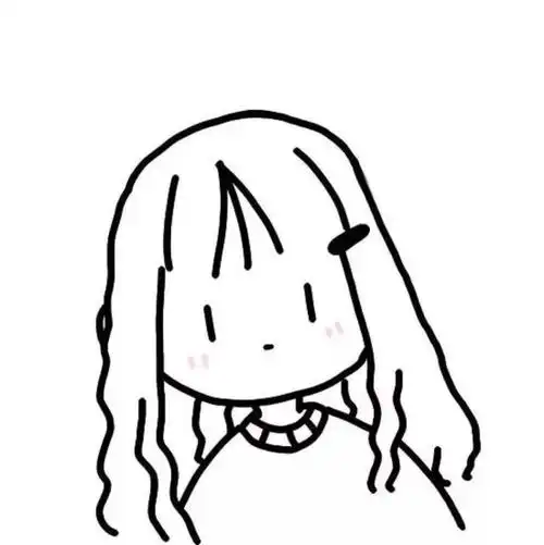 可爱头像:线条简笔画头像