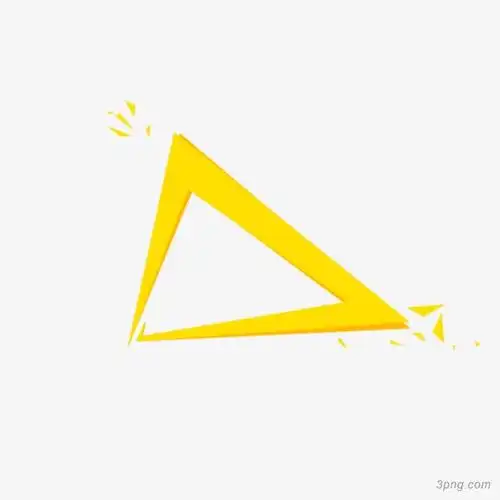 卡通三角形png素材透明免抠图片卡通手绘