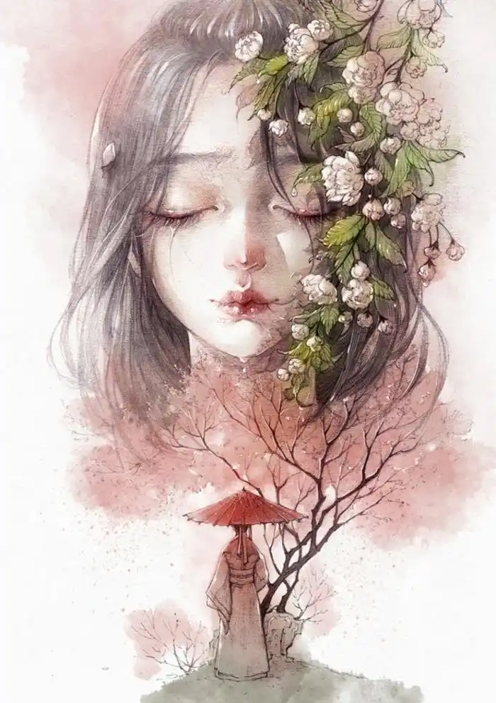 手绘唯美铅笔画_美女铅笔画图片大全