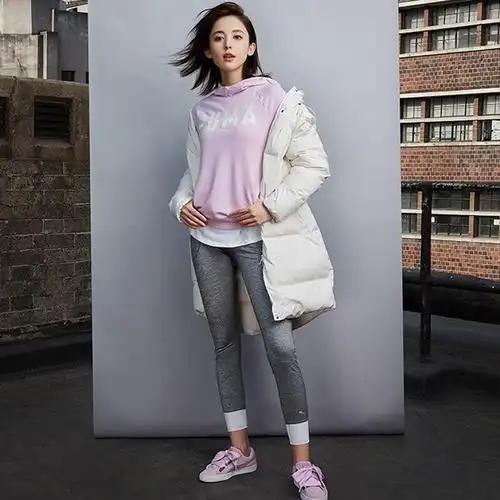 彪马(puma)羽绒服女装古力娜扎同款保暖加长款羽绒服外套853636