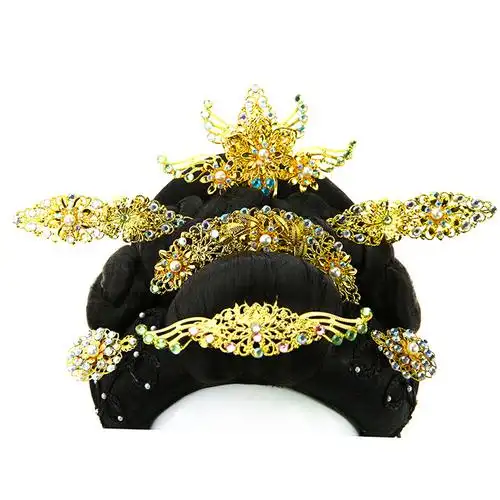 新品古装皇后贵妃皇冠汉服造型发饰新娘头饰凤冠古装饰品发冠