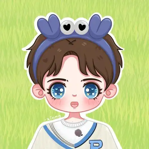 插画#头像#饭圈美工#蔡徐坤#蔡徐坤奔跑吧#蔡小葵#卡通头像#头像手绘