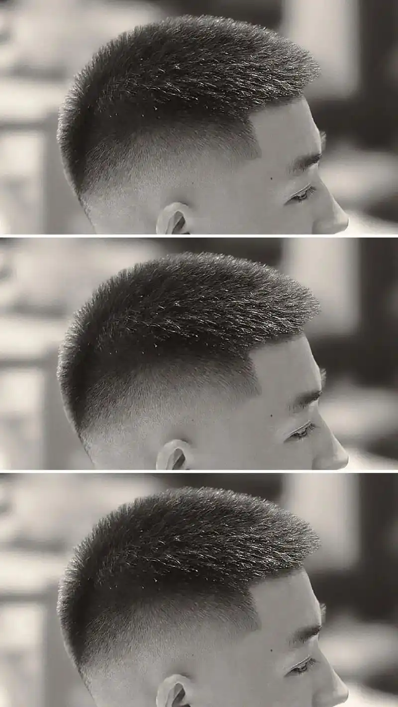 97这样的寸头你喜欢吗?90三款圆寸,你最喜欢哪一款? # - 抖音