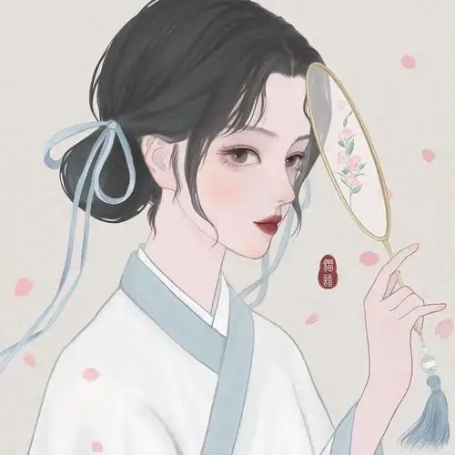 堆糖一婉手绘女生头像