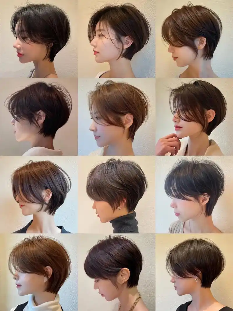 波波党显脸小的短发发型可甜可盐伦敦短发.